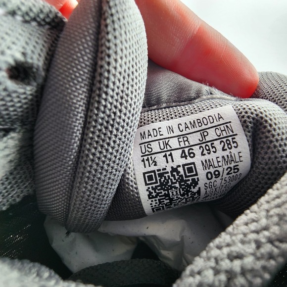 adidas Run 60s 2.0 Shoes Mens‎ 11.5 Grey Four Carbon Running Sneaker GX1740 NEW main image 11